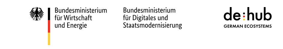 de:hub German Ecosystems, an initiative of the Federal Ministry for Economic Affairs and Energy and the Federal Ministry for Digital Affairs and State Modernisation